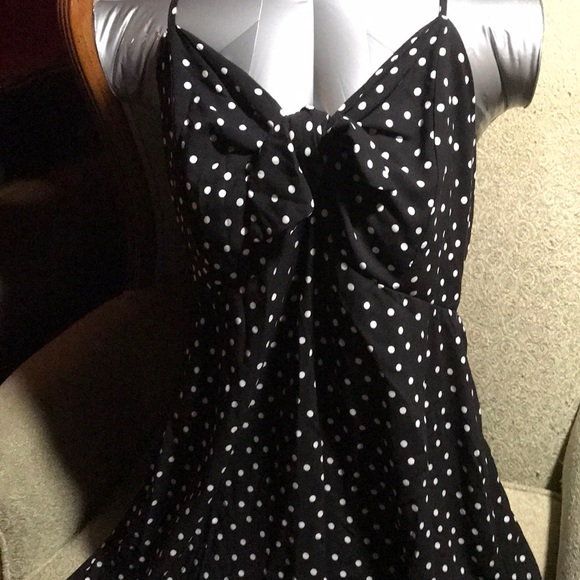 Mossimo Supply Co. Dresses & Skirts - Black with white polkadot spaghetti strap dress